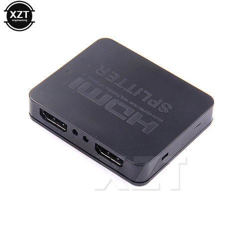 HDMI Splitter 1 in 2 out 1080p 4K 1x2 HDCP Stripper 3D Switcher 2 Port Hub For HDTV DVD PS3 Xbox TV BOX Monitor ► Photo 1/5