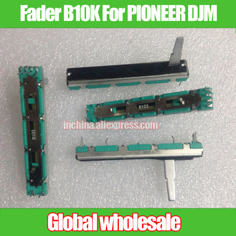 5pcs 60mm Straight Slide Potentiometer B10K For PIONEER DJM 400 500 600 Mixer Volume Putter / Dual Channel Fader 20MMD ► Photo 1/1
