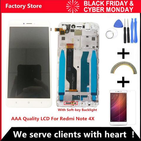 AAA Quality LCD+Frame For Xiaomi Redmi Note 4X LCD Display Screen