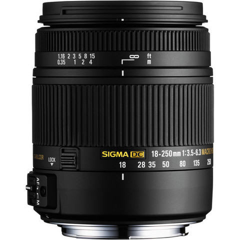 Sigma 18-250mm F3.5-6.3 DC Macro OS HSM Lens for Nikon D3300 D3200 D3100 D5300 D5200 D5100 D90 D7000 D7100 D300 D60 ► Photo 1/4