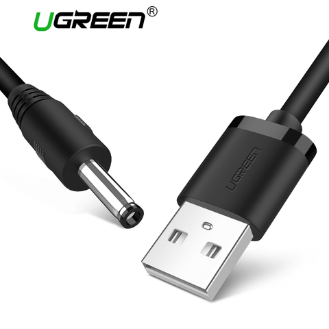 Ugreen USB to DC 3.5mm Power Cable USB A Male to 3.5 Jack Connector 5V Power Supply Charger Adapter for HUB USB Fan Power Cable ► Photo 1/6