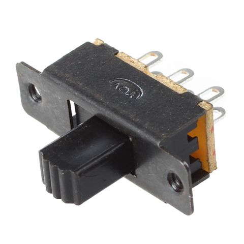10 Pcs SS22F25-G7 2 Position DPDT 2P2T Panel Mount Mini Slide Switch Solder Lug ► Photo 1/5