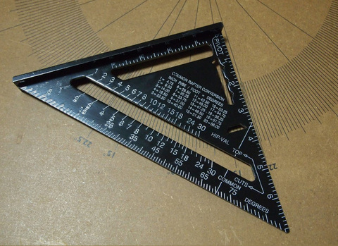 Aluminum Alloy woodworking Square,7inch Layout Guide,woodworking ruler ► Photo 1/1