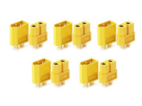 10pcs XT60 XT-60 Male Female Bullet Connectors Plugs For RC Lipo Battery (5 pair) Wholesale ► Photo 1/6