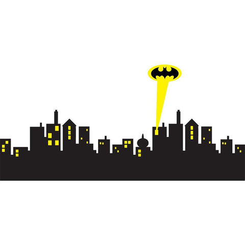 Price History Review On 5 Sizes Gotham City Skyline Batman Decal Removable Wall Sticker Home Decor Art Aliexpress Seller Poomoo Decor Alitools Io