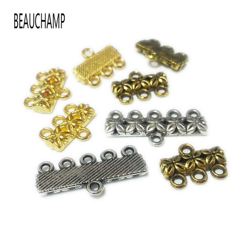 BEAUCHAMP Vintage Pendant Bails Necklace Ends Connector Links Metal Charms Bracelet Beads Spacer Clasps Jewelry Findings ► Photo 1/6