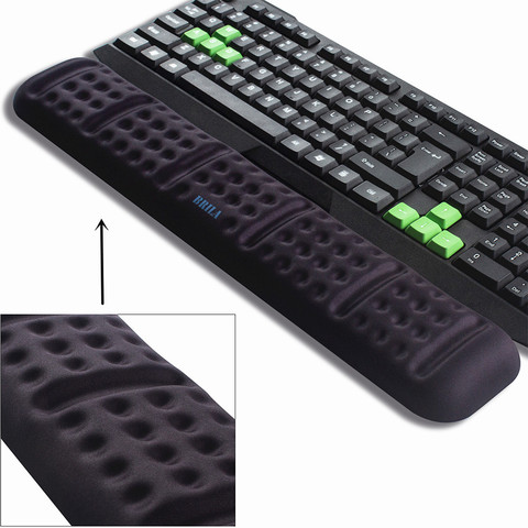 Keyboard wrist rest support cushion pad, comfortable memory foam padded, ergonomic wrist pillow for office & gaming keyboard ► Photo 1/6