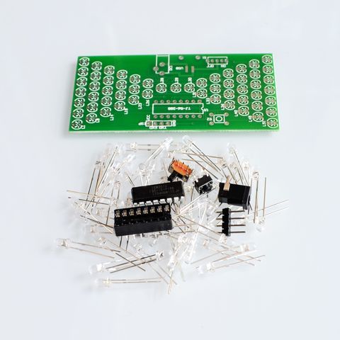 5V Electronic Hourglass DIY Kit Funny Electric Production Kits Precise With LED Lamps Double Layer PCB Board 84*40mm ► Photo 1/3