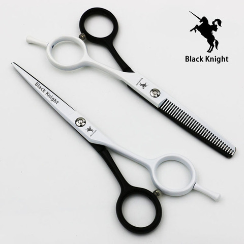 Black Knight 5.5 inch Professional Hairdressing scissors set Cutting+Thinning Barber shears High quality Personality ► Photo 1/6