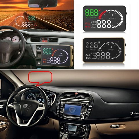 Car HUD Head Up Display For Lancia Delta/Ypsilon/Musa/Lybra/Phedra/Thesis Car Head-up Display HUD Safe Screen Projector ► Photo 1/1