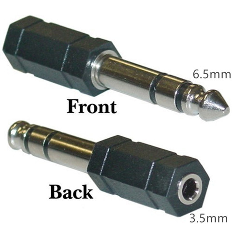 3.5mm to 6.5mm Audio Adapter to 6.5 Male Plug to 3.5 Female Jack Connector Adaptor ► Photo 1/4