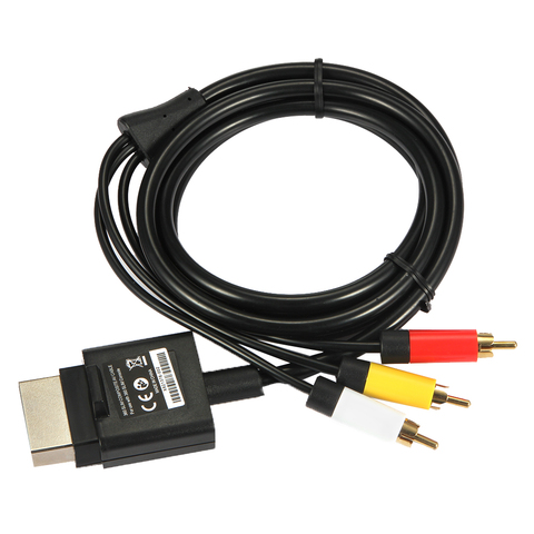 1.8M Audio Video AV RCA Video Composite Cable Cord Wire for Xbox 360 Slim ► Photo 1/6