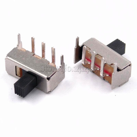 10PCS SS12F23 SS12F23VG5 0.5A 50V Toggle Switch 3PIN 1P2T 90 Degree Curved Needle Slide Switch Handle high 5mm ► Photo 1/3