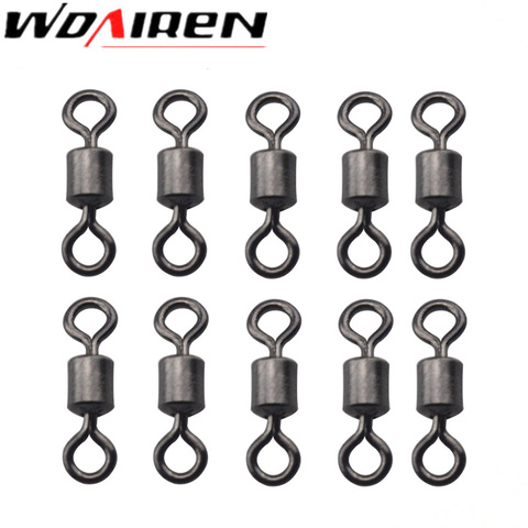 100Pcs/lot High Quality Ball Bearing Rolling Swivel Solid Rings Fishing Hook Connector Outdoor Fishing Hooks Accessories WD-027 ► Photo 1/4
