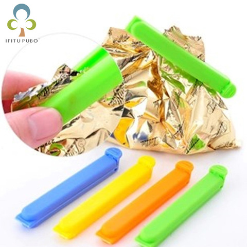 10pcs/lot Portable New Kitchen Storage Food Snack Seal Sealing Bag Clips Sealer Clamp Plastic Tool Hot WYQ ► Photo 1/4