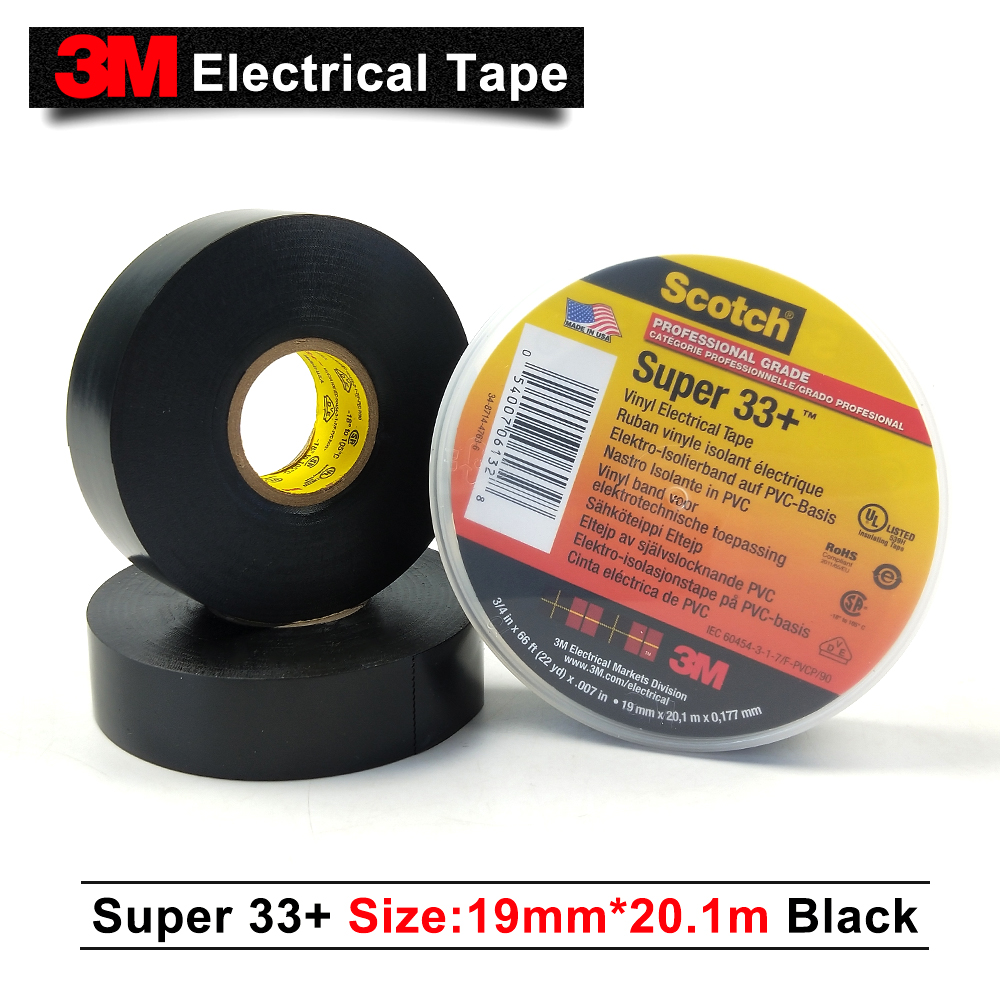 6PCS 6 Colors 20m/pcs Electrical Tape Insulation Adhesive Tapes High  Temperature Insulation Tape Waterproof PVC