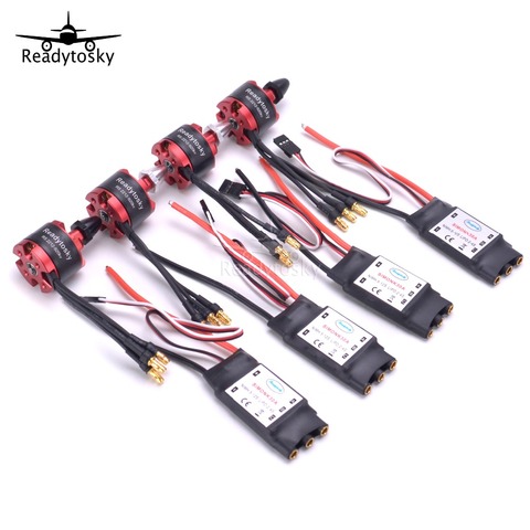 4X  2212 920KV CW CCW  Brushless Motor + 4 X 30A Simonk ESC with 3.5mm Connector for F330 F450 S500 F550 Multicopter ► Photo 1/6