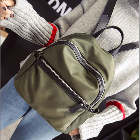 2022 Summer Women Backpacks Vintage Korea Style Bag Casual Female Oxford Bagpack High Quality Small Bags For Teenage Girls Black ► Photo 1/6