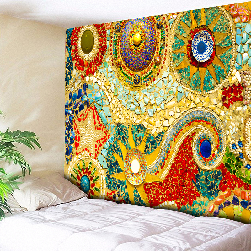 Indian Wall Hanging Tissu Boheme Mandala Tapestry 3D Jade Home Decor Living Room  Background Wall Carpet Cloth Hippie Blanket - Price history & Review |  AliExpress Seller - IKat hoME Official Store 