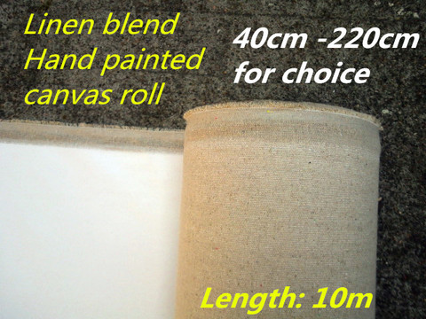 400g hot sale artist linen blend canvas roll with 40cm-220cm wide choices ► Photo 1/1