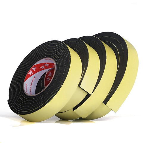 New EVA Single Sided Adhesive Tape Foam Sponge Waterproof Weather Stripping car Window Door Seal Strip anti slip collision pad ► Photo 1/6