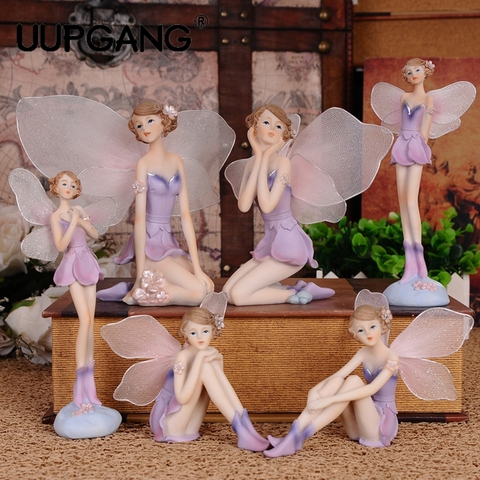 DIY Beautiful Girl Creative Gifts Resin Angel Ornaments Home Decor Miniature  Flower Fairy Figurines Wedding decoration - Price history & Review, AliExpress Seller - UUPGANG Store