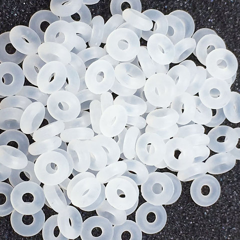 Free Shipping 30pcs White Rubber Clip Charms Safety Stopper Bead Fits Original Fine Charm Bracelets & Necklaces ► Photo 1/6