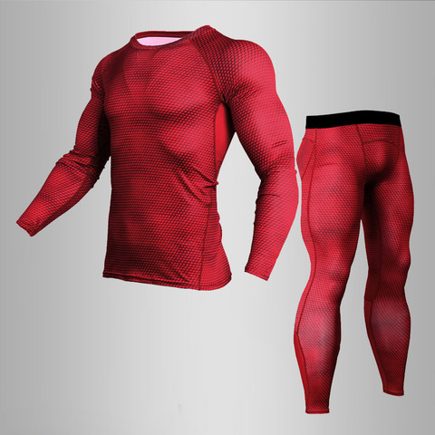 New MMA 3D Printed Thermal Underwear Men Compression  Thermal Long Sleeve T Shirt Mens Fitness Bodybuilding Skin Tight ► Photo 1/6