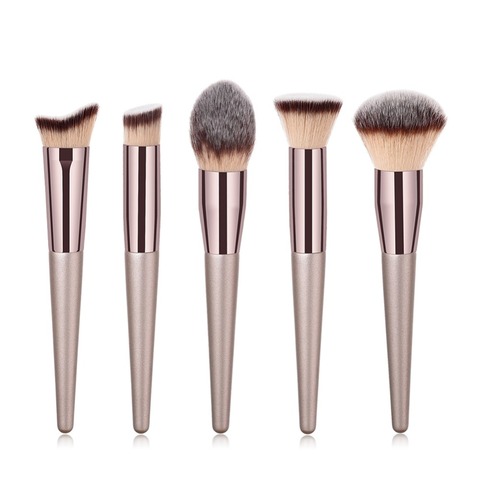 1PC Large Foundation Makeup Brushes Coffee Handle Very Soft Hair Blush Powder Make Up Brush Face Beauty Cosmetic Tools #273608 ► Photo 1/6