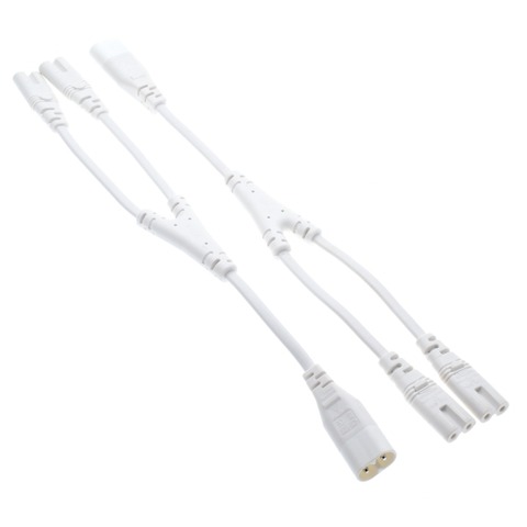 IEC 320 C8 Male to Dual C7 Female Y Split Power Cable, IEC 2Pin Figure 8 Male to 2 Female Cord 30CM ► Photo 1/6