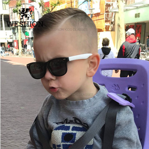 Sunglasses Kids Polarized Children Classic Brand Designer Eyeglasses Rivet TAC TR90 Flexible Safety Frame Shades For Boy Girl ► Photo 1/6