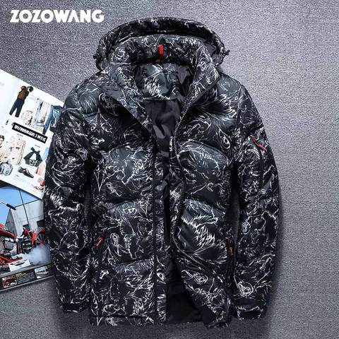 ZOZOWANG 2022 Winter jacket High Quality winter thick  White Duck Thick Down Jacket men camouflage hooded Doudoune Homme Feather ► Photo 1/6