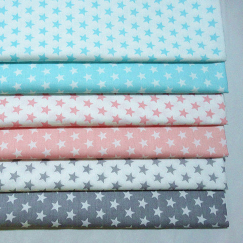 New Stars Printed Baby Cotton Quilting Fabric by half meter for DIY Sewing Bed Sheet Dress making cotton fabric 50*160cm ► Photo 1/6