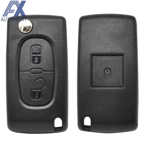 Car Key Remote Flip Key Shell Case 2 Buttons CE0523 CE0536 For Peugeot 308 207 307 3008 5008 807 For Citroen C2 C3 C4 C5 C6 C8 ► Photo 1/6