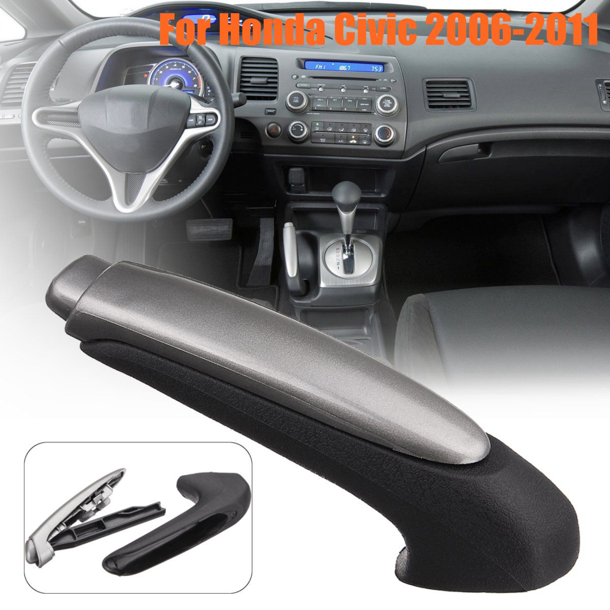 BAGUIO STORE Handle Cover Emergency Car Interior Parking Hand Brake Handle Lever Grip Cover For Honda for Civic 2006-2011