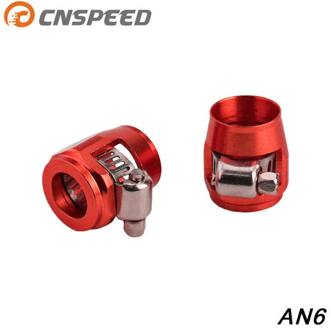CNSPEED 1lot=2pcs  Hose Clamp 6 AN6 Fuel Oil Water Tube Hose Fittings Finisher Clamps Hex Finishers ID:16mm     YC100819 ► Photo 1/6