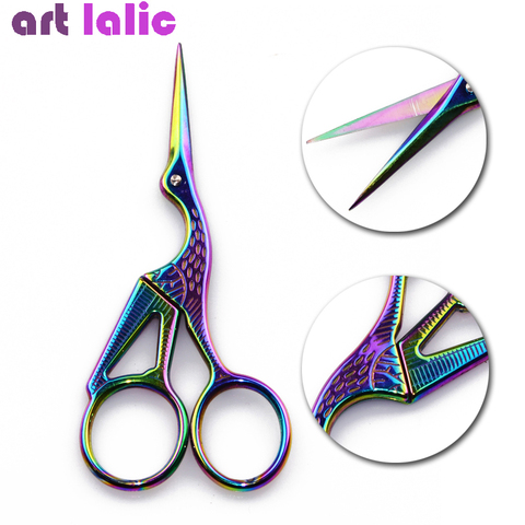 1PC Classic Chameleon Crane Bird Scissors Durable Stainless Steel Manicure Cutter Remover Scissor Nail Cuticle Styling Tool ► Photo 1/4