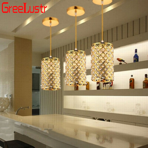 LED Pendant Lights Modern Gold Crystal Hanging Lamp for Dining Room Lustres Abajur Pandant Suspension Lamp Lighting Fixtures ► Photo 1/1