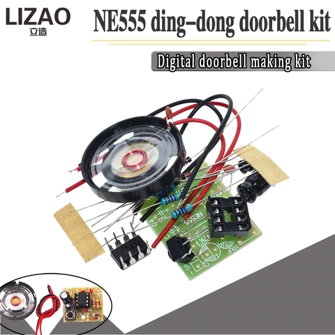 NE555 Doorbell Suite Electronic Production Doorbell Suite DIY Kit Ding dong doorbell PCB welding laboratory ► Photo 1/6