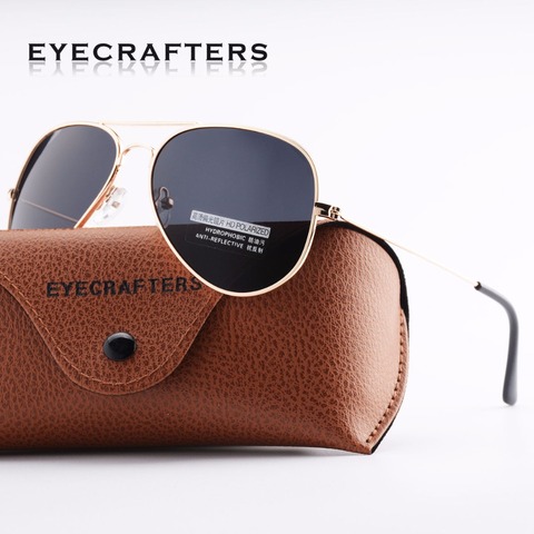 Mens Polarized Sunglasses Driving Metal Frame Pilot Sunglasses Eyewear Eyecrafters Designer Fashion Classic 3025 ► Photo 1/6