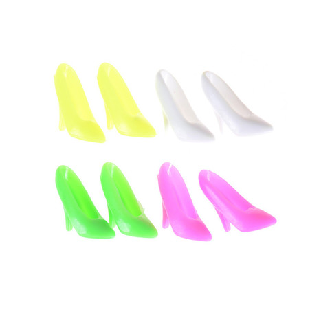 10 Pairs Fashion High Heel Evening Party Wear Shoes For  Doll Clothes Dress Accessories Kids Gift Random Color ► Photo 1/6