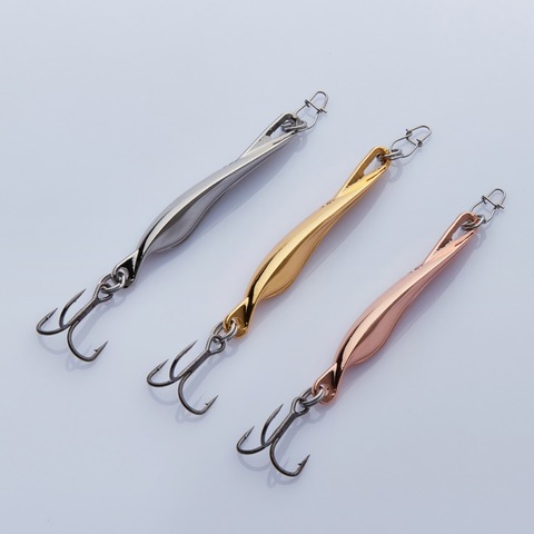 YAPADA Spoon 033 Float strengthen Treble Hook 3g-7g-10g 40-53-60mm Feather Metal Spoon Multicolor Fishing Lures Bass ► Photo 1/6