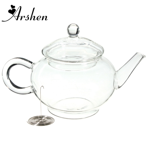 Arshen 250ml/8.5oz Borosilicate Durable Glass Teapot Heat Resistant Bottle Cup for Blooming Tea Herbal Coffee With Infuser ► Photo 1/6