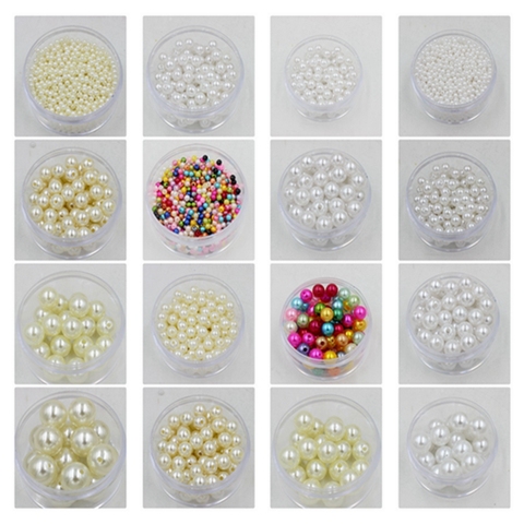 Wholesale Dia. 3-25mm Round Shape ABS Cheap Imitation Pearls White/Ivory Beads Handmade DIY Bracelet Jewelry Accessories Making ► Photo 1/6