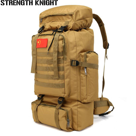 70L Large Capacity Backpack Waterproof Nylon Military Tactics Molle Army Bag Men Backpack Rucksack for Hike Travel Backpacks ► Photo 1/6