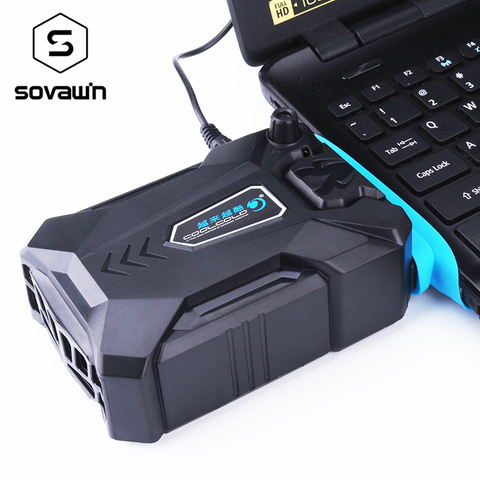 Vacuum Portable Notebook Laptop Cooler USB Air External Extracting Cooling Fan for Laptop Speed Adjustable for 15 15.6 17 Inches ► Photo 1/6