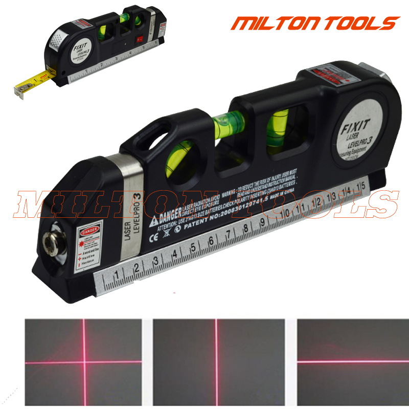 1 PC 4 in 1 Infrared Laser Level Cross Line Laser Tape with 2.5m Measure Tape 