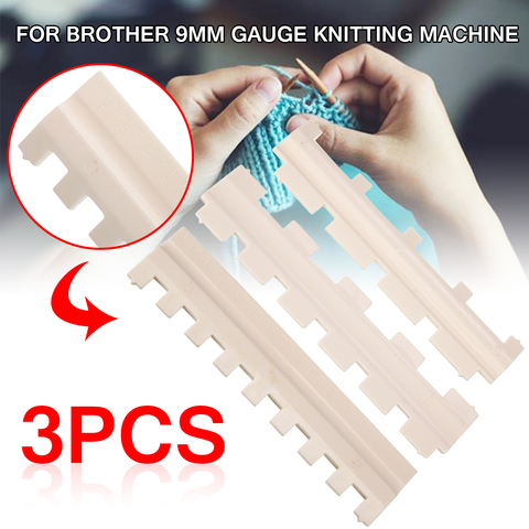 New 3pcs Needle Pusher 1/1, 2/1 1/2, 1/3 3/1 For Brother 9mm Gauge Knitting Machine Tools Accessories ► Photo 1/6