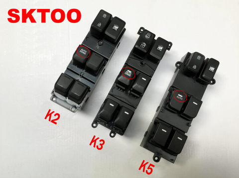 SKTOO For Kia k2 k3 k5 glass regulator switch assembly left front door power window button / window lifter switch ► Photo 1/6