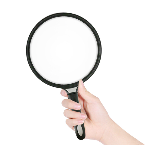130mm Large Lens Handheld Magnifier Reading Newspaper Map Handle Magnifying Glass Low Vision Aids ► Photo 1/6